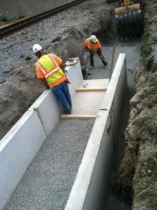 4' wide precast tunnel