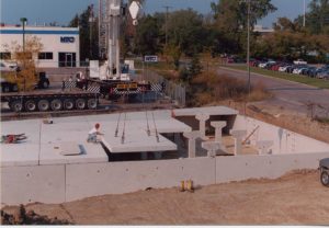 Concrete detention chambers