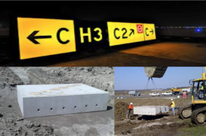 Aircraft rated precast concrete slabs