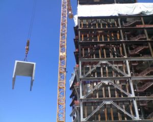 Precast retention chamber at Mott